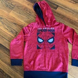 Spider man hoodie size 8